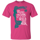 CustomCat G200 Gildan Ultra Cotton T-Shirt / Heliconia / Small She Dreams Of The Ocean