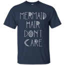 CustomCat G200 Gildan Ultra Cotton T-Shirt / Navy / Small Mermaid Hair Don't Care