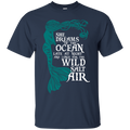 CustomCat G200 Gildan Ultra Cotton T-Shirt / Navy / Small She Dreams Of The Ocean