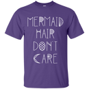 CustomCat G200 Gildan Ultra Cotton T-Shirt / Purple / Small Mermaid Hair Don't Care