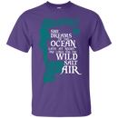 CustomCat G200 Gildan Ultra Cotton T-Shirt / Purple / Small She Dreams Of The Ocean