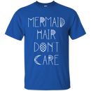 CustomCat G200 Gildan Ultra Cotton T-Shirt / Royal / Small Mermaid Hair Don't Care