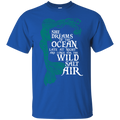 CustomCat G200 Gildan Ultra Cotton T-Shirt / Royal / Small She Dreams Of The Ocean
