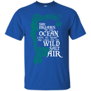 CustomCat G200 Gildan Ultra Cotton T-Shirt / Royal / Small She Dreams Of The Ocean