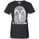 CustomCat Ladies Custom 100% Cotton T-Shirt / Black / X-Small Aries Tshirt & Hoodie