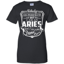 CustomCat Ladies Custom 100% Cotton T-Shirt / Black / X-Small Aries Tshirt & Hoodie