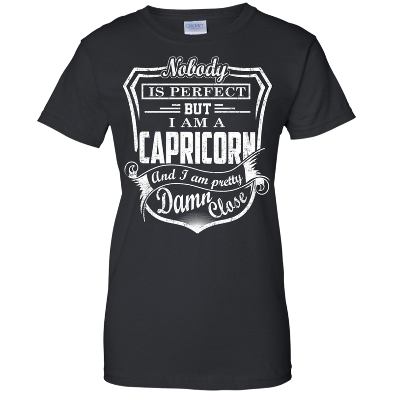 CustomCat Ladies Custom 100% Cotton T-Shirt / Black / X-Small Capricorn Tshirt & Hoodie