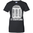CustomCat Ladies Custom 100% Cotton T-Shirt / Black / X-Small Gemini Tshirt & Hoodie