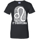 CustomCat Ladies Custom 100% Cotton T-Shirt / Black / X-Small Leo Tshirt & Hoodie