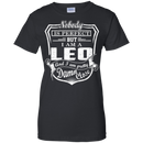 CustomCat Ladies Custom 100% Cotton T-Shirt / Black / X-Small Leo Tshirt & Hoodie