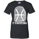 CustomCat Ladies Custom 100% Cotton T-Shirt / Black / X-Small Pisces Tshirt & Hoodie