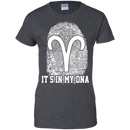 CustomCat Ladies Custom 100% Cotton T-Shirt / Dark Heather / X-Small Aries Tshirt & Hoodie