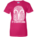 CustomCat Ladies Custom 100% Cotton T-Shirt / Heliconia / X-Small Aries Tshirt & Hoodie