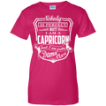 CustomCat Ladies Custom 100% Cotton T-Shirt / Heliconia / X-Small Capricorn Tshirt & Hoodie
