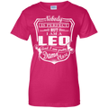 CustomCat Ladies Custom 100% Cotton T-Shirt / Heliconia / X-Small Leo Tshirt & Hoodie