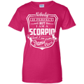 CustomCat Ladies Custom 100% Cotton T-Shirt / Heliconia / X-Small Scorpio Tshirt & Hoodie