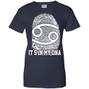 CustomCat Ladies Custom 100% Cotton T-Shirt / Navy / X-Small Cancer Tshirt & Hoodie