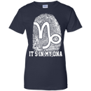 CustomCat Ladies Custom 100% Cotton T-Shirt / Navy / X-Small Capricorn Tshirt & Hoodie