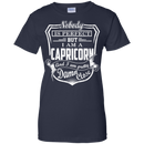 CustomCat Ladies Custom 100% Cotton T-Shirt / Navy / X-Small Capricorn Tshirt & Hoodie