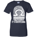 CustomCat Ladies Custom 100% Cotton T-Shirt / Navy / X-Small Libra Tshirt & Hoodie