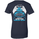 CustomCat Ladies Custom 100% Cotton T-Shirt / Navy / X-Small My Sister - My Hero - My Guardian Angel Tshirt