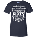 CustomCat Ladies Custom 100% Cotton T-Shirt / Navy / X-Small Pisces Tshirt & Hoodie