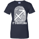 CustomCat Ladies Custom 100% Cotton T-Shirt / Navy / X-Small Sagittarius Tshirt & Hoodie