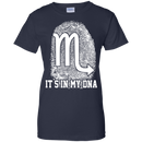 CustomCat Ladies Custom 100% Cotton T-Shirt / Navy / X-Small Scorpio Tshirt & Hoodie