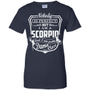 CustomCat Ladies Custom 100% Cotton T-Shirt / Navy / X-Small Scorpio Tshirt & Hoodie
