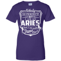 CustomCat Ladies Custom 100% Cotton T-Shirt / Purple / X-Small Aries Tshirt & Hoodie