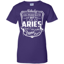 CustomCat Ladies Custom 100% Cotton T-Shirt / Purple / X-Small Aries Tshirt & Hoodie