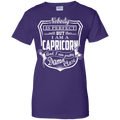 CustomCat Ladies Custom 100% Cotton T-Shirt / Purple / X-Small Capricorn Tshirt & Hoodie