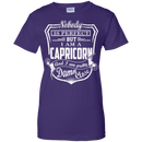 CustomCat Ladies Custom 100% Cotton T-Shirt / Purple / X-Small Capricorn Tshirt & Hoodie
