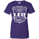 CustomCat Ladies Custom 100% Cotton T-Shirt / Purple / X-Small Leo Tshirt & Hoodie