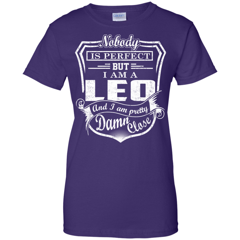 CustomCat Ladies Custom 100% Cotton T-Shirt / Purple / X-Small Leo Tshirt & Hoodie