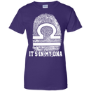 CustomCat Ladies Custom 100% Cotton T-Shirt / Purple / X-Small Libra Tshirt & Hoodie