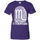 CustomCat Ladies Custom 100% Cotton T-Shirt / Purple / X-Small Scorpio Tshirt & Hoodie