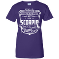 CustomCat Ladies Custom 100% Cotton T-Shirt / Purple / X-Small Scorpio Tshirt & Hoodie