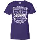 CustomCat Ladies Custom 100% Cotton T-Shirt / Purple / X-Small Scorpio Tshirt & Hoodie