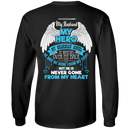 CustomCat LS Ultra Cotton Tshirt / Black / Small My Husband - My Hero - My Guardian Angel Tshirt