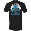 CustomCat Next Level Premium Short Sleeve Tee / Black / X-Small My Dad - My Hero - My Guardian Angel Tshirt