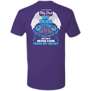 CustomCat Next Level Premium Short Sleeve Tee / Purple / X-Small My Dad - My Hero - My Guardian Angel Tshirt