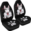 Cute Bull Terrier Car Seat Covers (Set of 2) interestprint