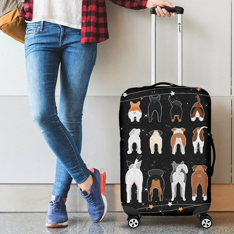 Cute Dog Butt Luggage Cover interestprint