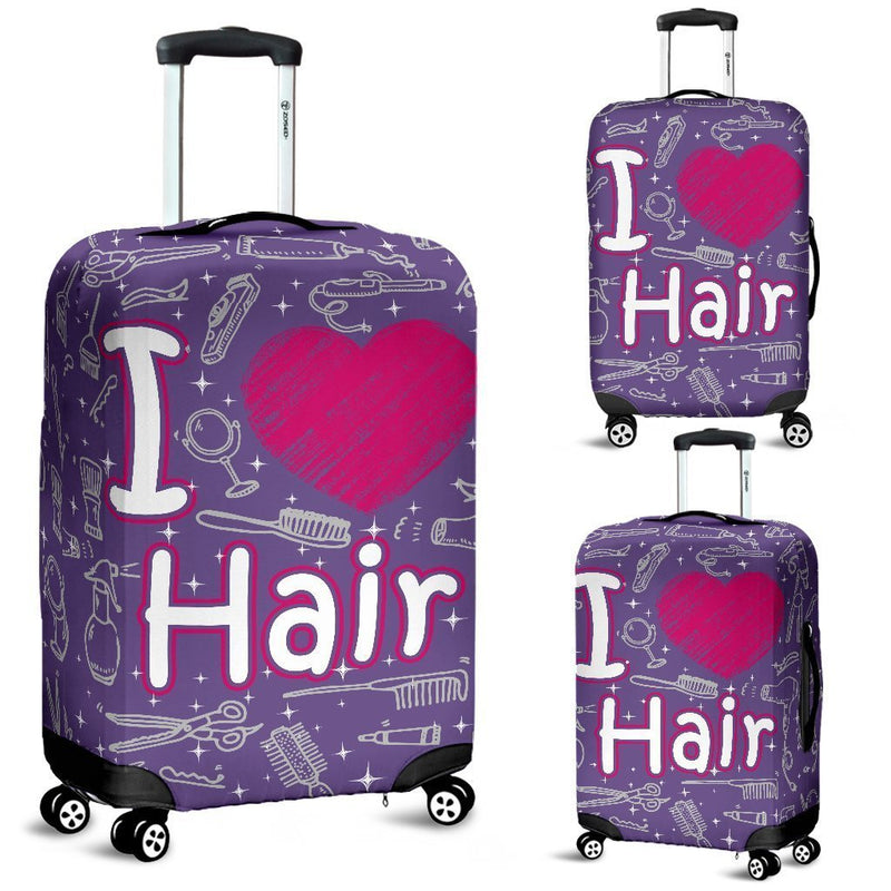 Cute Hairstylist Luggage Cover interestprint
