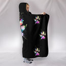 Cute Multicolor Dog Paw Hooded Planket interestprint