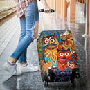 Cute Owl Luggage Cover interestprint