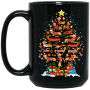 Dachshund Shaped as Christmas Tree Printed Mug 11 Oz - 15 Oz CustomCat