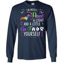 Dachshund T Shirt I'm Mostly Peace And Light And A Little Go Yourself Funny Gift Lover Dog Tee Shirt CustomCat
