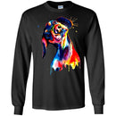 Dachshund Watercolor Funny Gift Lover Dog Tee Shirt CustomCat